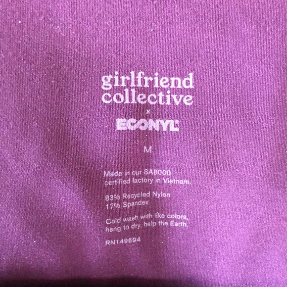 Girlfriend Collective Sz M Full Panel Maternity Leggings - Picture 3 of 3